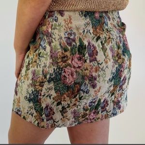 NWT Wild Fable Jacquard Floral Mini Skirt